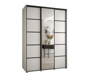 Cannes V Sliding Door Wardrobe 180cm - shown in a bedroom setting, 180cm wide