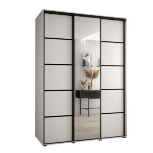 Cannes V Sliding Door Wardrobe 180cm - shown in a bedroom setting, 180cm wide