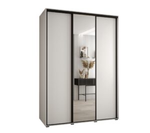 Cannes III Sliding Door Wardrobe 170cm - side profile showing the depth