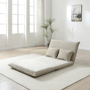 Carter Sofa Bed in Dionysus Taupe Chenille, in a styled room setting