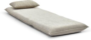 Carter Sofa Bed in Dionysus Taupe Chenille, product view on a white background