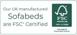 Clyde sofa beds are made in the UK on an FSC certified frame