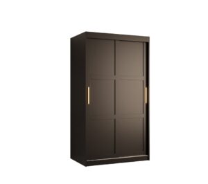 Ramiro I Sliding Door Wardrobe 100cm - side profile showing the depth