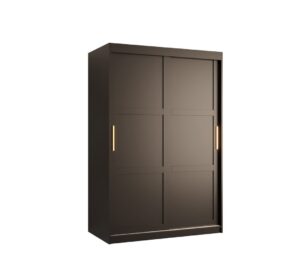 Ramiro I Sliding Door Wardrobe 120cm - side profile showing the depth