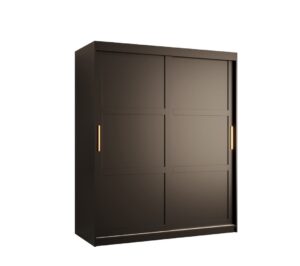 Ramiro I Sliding Door Wardrobe 150cm - side profile showing the depth