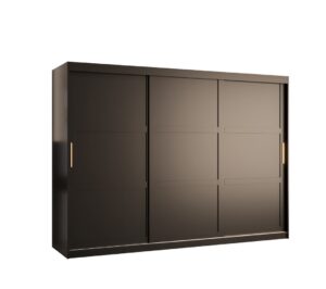 Ramiro I Sliding Door Wardrobe 250cm - side profile showing the depth