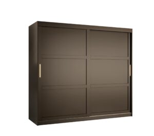 Ramiro I Sliding Door Wardrobe 200cm - side profile showing the depth