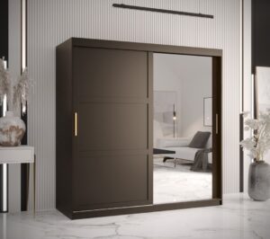 Ramiro II Sliding Door Wardrobe 180cm - front view with the doors closed