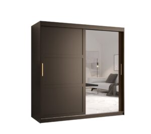 Ramiro II Sliding Door Wardrobe 180cm - shown in a bedroom setting, 180cm wide
