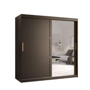 Ramiro II Sliding Door Wardrobe 180cm - shown in a bedroom setting, 180cm wide