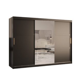 Ramiro II Sliding Door Wardrobe 250cm - shown in a bedroom setting, 250cm wide