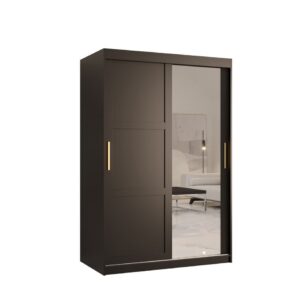 Ramiro II Sliding Door Wardrobe 120cm - shown in a bedroom setting, 120cm wide