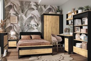 Spot SP-01 Hinged Wardrobe 123cm, detail view — Arte-N kids wardrobe