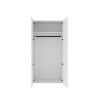Tulsa 18 - 2 Door Wardrobe 90cm - front view with the doors closed