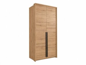 Genua 105cm wardrobe in Oak Wild, angled view