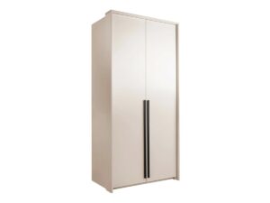 Genua 105cm wardrobe in Sand Beige, angled view