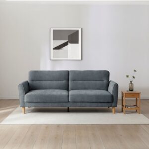 Harvey Sofa Bed in Venus Denim Chenille, in a styled room setting
