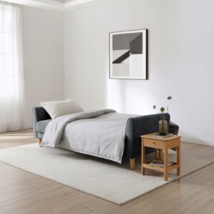 Harvey Sofa Bed in Venus Denim Chenille, in a styled room setting