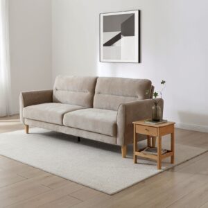 Harvey Sofa Bed in Venus Taupe Chenille, in a styled room setting