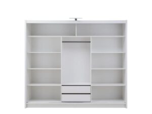 Havana ID-11 Sliding Door Wardrobe 250cm - interior layout with the doors open