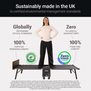 Jay-Be makes the Tourist in the UK, zero to landfill and powered by certified renewable energy
