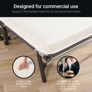 Tourist Contract mattress close-up: durable high-performance fabric, suitable for guest houses and hotels