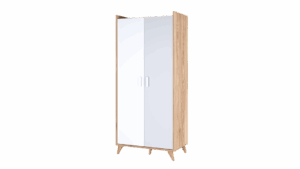 Mood MD-01 Hinged Wardrobe 85cm, shown from the front — Arte-N kids wardrobe