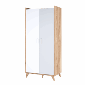 Mood MD-01 Hinged Wardrobe 85cm, shown from the front — Arte-N kids wardrobe
