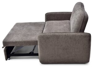 Millie Sofa Bed in Mercury Mocha Soft Chenille, product view on a white background