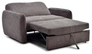 Millie Sofa Bed in Mercury Mocha Soft Chenille, product view on a white background