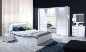 Siena 23 Pair of Bedside Cabinets, shown at an angle — Arte-N bedroom cabinet