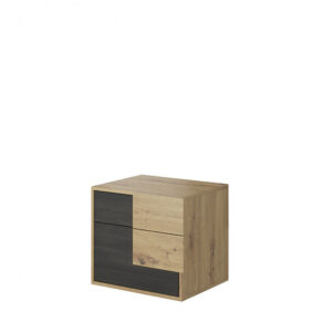Bafra Bedside Table, shown from the front — Arte-N bedroom cabinet
