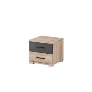 Bari Bedside Cabinet, shown from the front — Arte-N bedroom cabinet