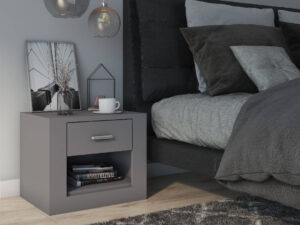 Idea ID-07 Bedside Cabinet, shown at an angle — Arte-N bedroom cabinet