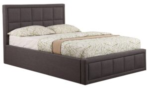 Apley Sia upholstered ottoman bed frame in grey fabric