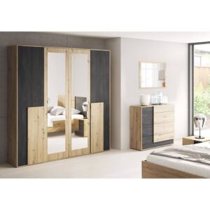 Bafra Bedside Table, shown at an angle — Arte-N bedroom cabinet
