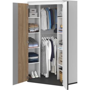 Imola IM-01 Corner Wardrobe, shown at an angle — Arte-N kids wardrobe