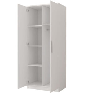 Omega OM-06 Hinged Wardrobe 80cm, shown at an angle — Arte-N kids wardrobe