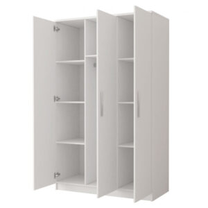 Omega OM-19 Hinged Wardrobe 120cm, shown at an angle — Arte-N kids wardrobe