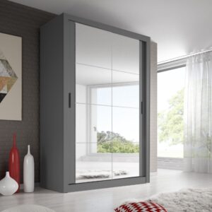 Arti 19 - 2 Sliding Door Wardrobe 120cm - shown in a bedroom setting, 120cm wide