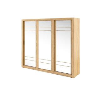 Arti AR-02 Sliding Door Wardrobe 250cm - close detail of the door finish and handle