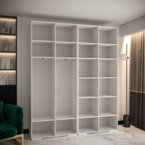 Manhattan I Hinged Door Wardrobe 200cm - close detail of the door finish and handle
