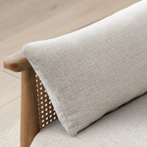 Zara Rattan Arm Sofa Bed, in a styled room setting